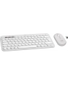Logitech 920-012204 klawiatura Dołączona myszka Uniwersalne RF Wireless + Bluetooth QWERTZ Niemiecki Biały (920012204) - nr 2