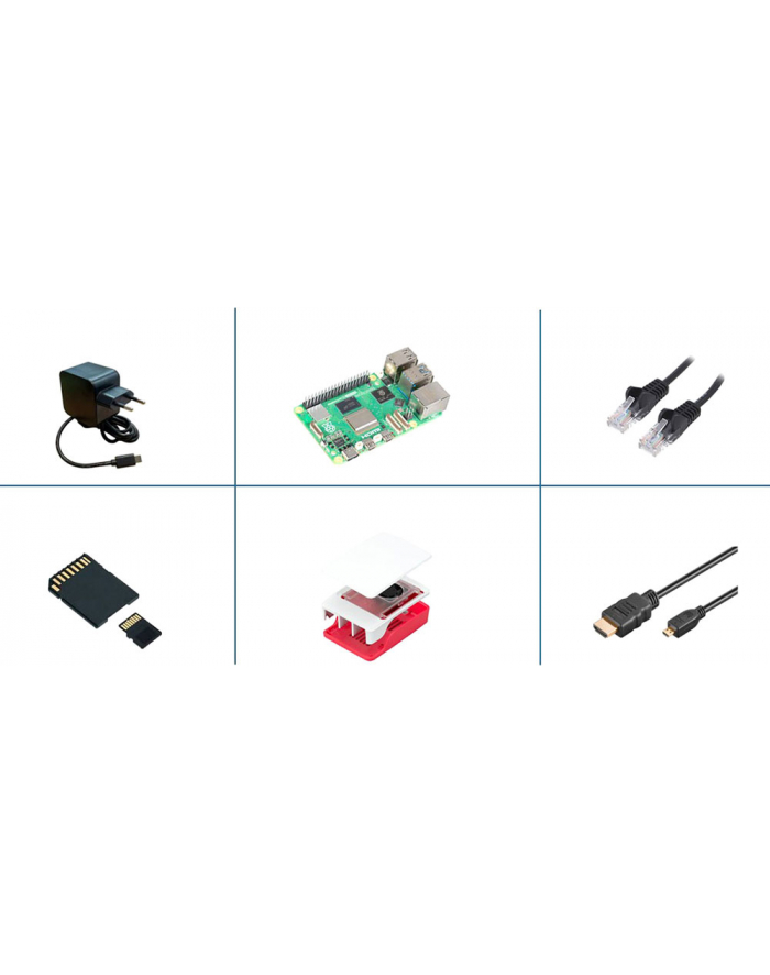 Mikrokontroler Raspberry pi RASPBERRY PI5 - 8GB - FULL KIT (RPI58GBFULL) główny