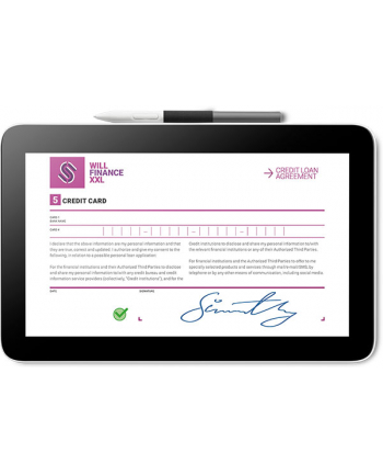 Wacom Signature Display 12 pen only - tablet z ekranem 11,6'' Full HD, piórko Wacom One Pen z 4096 poziomami nacisku (2023) (DTC121W5Z)