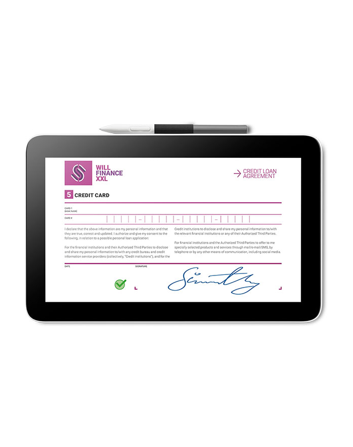 Wacom Signature Display 12 pen only - tablet z ekranem 11,6'' Full HD, piórko Wacom One Pen z 4096 poziomami nacisku (2023) (DTC121W5Z) główny