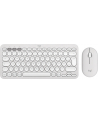 Logitech 920-012204 klawiatura Dołączona myszka Uniwersalne RF Wireless + Bluetooth QWERTZ Niemiecki Biały (920012204) - nr 1