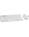 Logitech 920-012204 klawiatura Dołączona myszka Uniwersalne RF Wireless + Bluetooth QWERTZ Niemiecki Biały (920012204) - nr 2