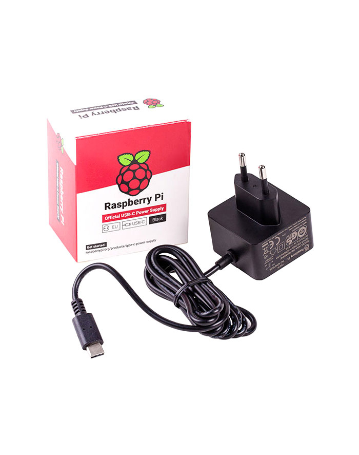 Raspberry Pi Rpi4Nt3Ab Adapter Wtyczek Zasilających Typ C F Czarny główny