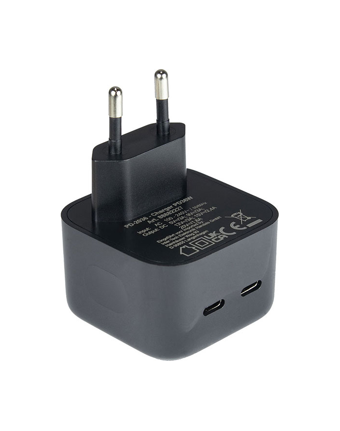 Inter Tech Kabel Zasilający Pd Charger Usb C Psu 2036 36W Schwarz główny