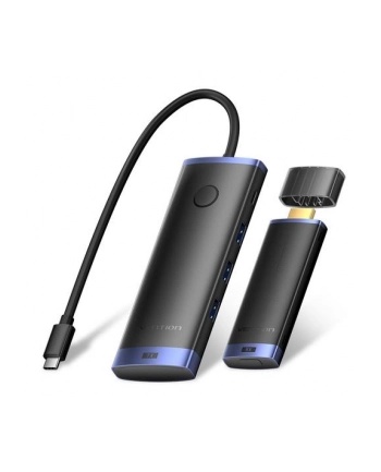Bezprzewodowy transmiter HDMI ze stacją dokującą 6W1 Vention USB-C