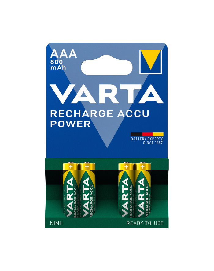 Akumulatorki VARTA Longlife Accu 800mAh HR03/AAA 4szt główny