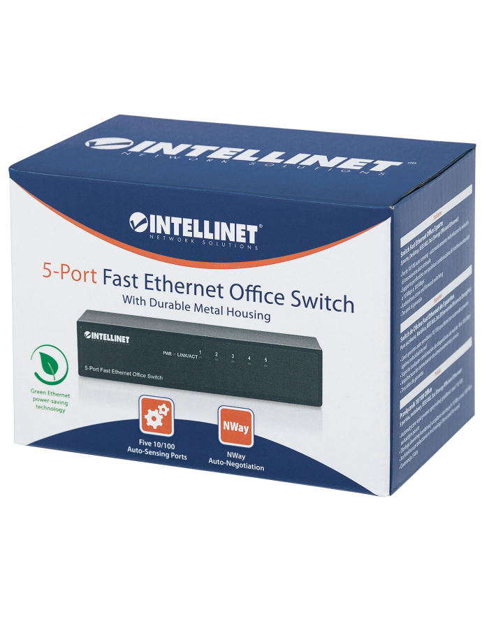 Intellinet switch 5x10/100 metal mikro główny
