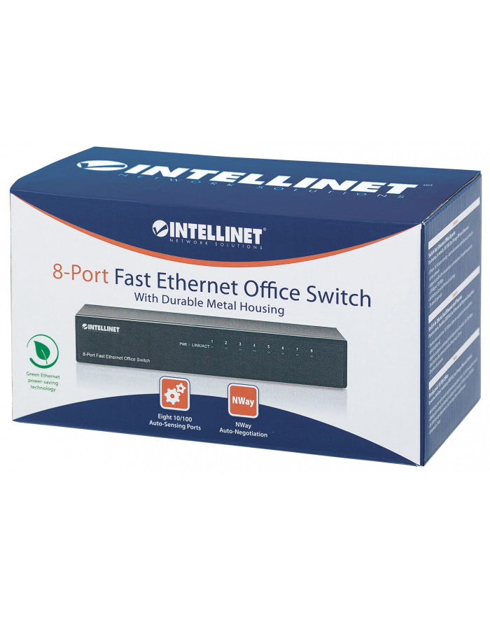 Intellinet switch 8x10/100 metal mikro główny