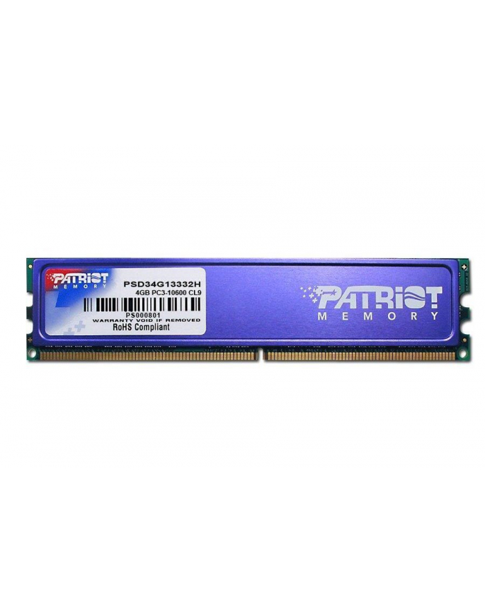 Patriot 4GB 1333MHz DDR3 Non-ECC CL9 DIMM HS główny
