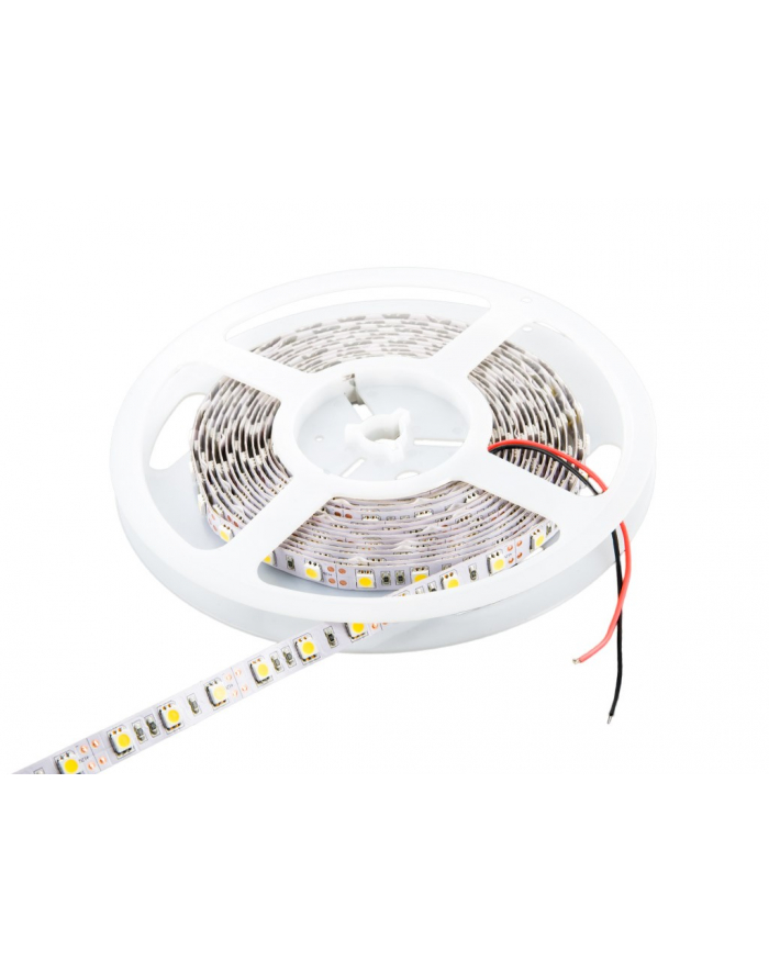 Whitenergy taśma LED 5m | 60szt/m | 5050 | 14.4W/m | 12V DC | 6500K zimna biała główny
