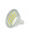 Whitenergy żarówka LED| GU5.3 | 21 SMD 5050 | 3W| 12V| ciepła biała| reflektor - nr 1