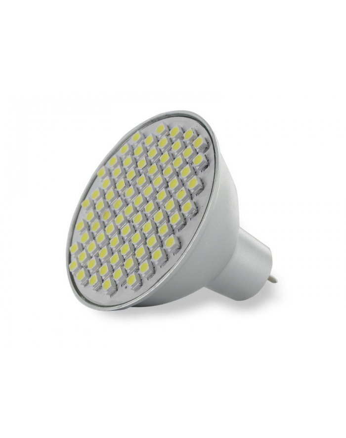 Whitenergy żarówka LED| GU5.3 | 80 SMD 3528 | 4W | 12V| ciepła biała | reflektor główny