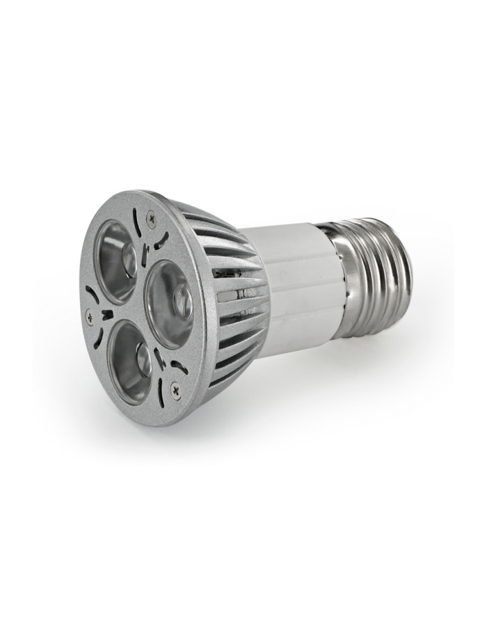 Whitenergy żarówka POWER LED| E27 | 3xLED| 3W | 230V| ciepła biała| reflektor główny