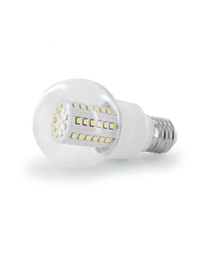 Whitenergy żarówka LED| E27 | 60 SMD| 3W | 230V | barwa ciepła biała| kula B60 główny