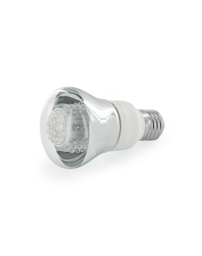 Whitenergy żarówka LED| E27 | 80 LED| 4W | 230V | barwa ciepła biała| reflektor główny