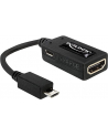 ADAPTER MHL męski > HDMI żeński+USB micro-B żeński - nr 22