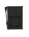 Manhattan Obudowa na dysk 2,5'' SATA  zewnętrzna USB 2.0 czarna silikon - nr 42