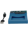 Manhattan Obudowa na dysk 2,5'' SATA  zewnętrzna USB 2.0 niebieska silikon - nr 19