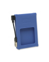 Manhattan Obudowa na dysk 2,5'' SATA  zewnętrzna USB 2.0 niebieska silikon - nr 1