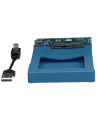 Manhattan Obudowa na dysk 2,5'' SATA  zewnętrzna USB 2.0 niebieska silikon - nr 28