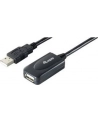 PRZEDŁUŻACZ USB AM-AF 2.0 5M AKTYWNY BLACK EQUIP - nr 15