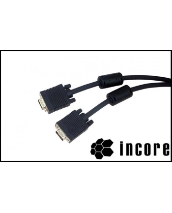 Kabel Incore  VGA (HD15M-HD15M) 1,8m z ferrytem