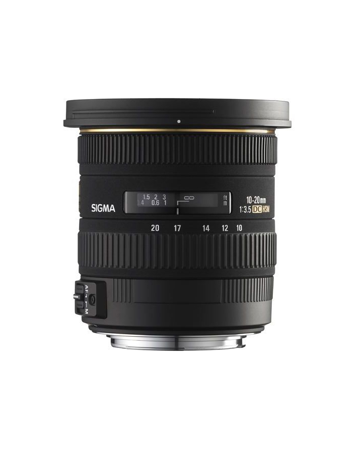 Sigma AF 10-20mm F3.5 EX DC HSM mocowanie: Nikon, 13 elementów w 10 grupach, kąt widzenia: 102.4-63.8 stopni, 7 listków przysłony, średnica filtra 82mm, minimalny dystans ostrzenia: 24cm [202955] główny