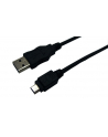 Kabel USB, USB A - Mikro USB B, 0.6m, CU, AWG28, 2x ekranowany, M/M, UL, czarny [CU0015] - nr 12