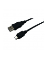 Kabel USB, USB A - Mikro USB B, 0.6m, CU, AWG28, 2x ekranowany, M/M, UL, czarny [CU0015] - nr 1
