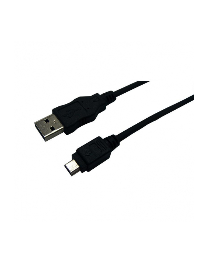 Kabel USB, USB A - Mikro USB B, 0.6m, CU, AWG28, 2x ekranowany, M/M, UL, czarny [CU0015] główny