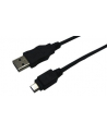 Kabel USB, USB A - Mikro USB B, 0.6m, CU, AWG28, 2x ekranowany, M/M, UL, czarny [CU0015] - nr 8