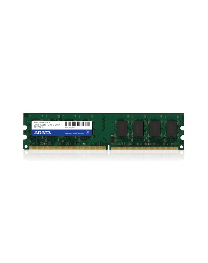 Pamięć DIMM DDR2 1GB 800MHz CL5 ADATA [AD2U800B1G5-B] główny