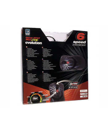 Mysz A4T EVO XGame Laser Oscar X747 Blue Fire USB