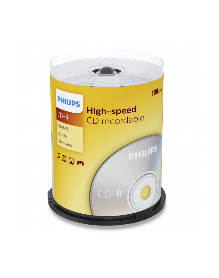 PHILIPS CD-R 700MB 52X CAKE*100  CR7D5NB00/00 główny