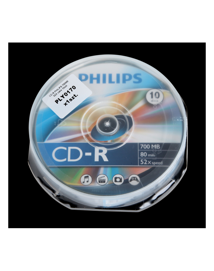 PHILIPS CD-R 700MB 52X CAKE*10  CR7D5NB10/00 główny