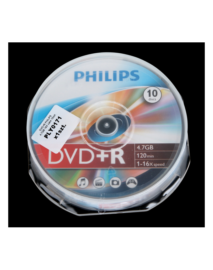 PHILIPS DVD+R 4,7GB 16X CAKE*10  DR4S6B10F/00 główny