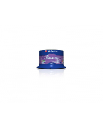 DVD+R DL Verbatim [ spindle 50 | 8,5GB | 8x | matt silver surface ]