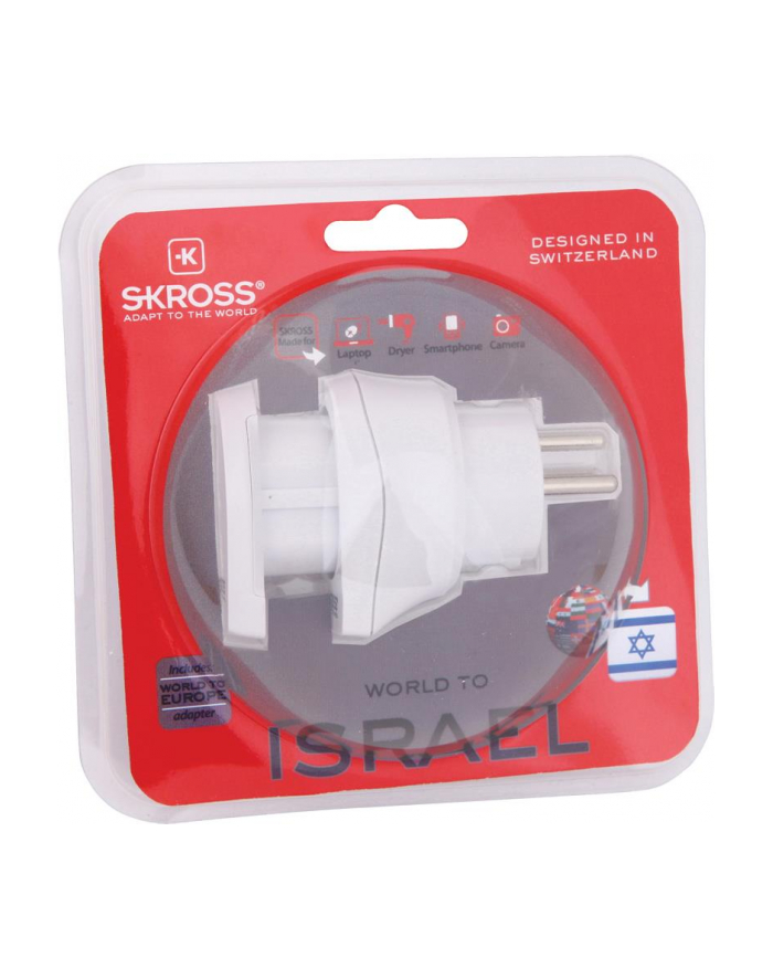 Skross Adapter podróżny do Izraela & Europy - Schuko główny