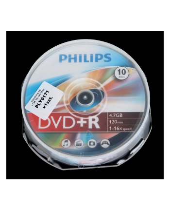 PHILIPS DVD+R 4,7GB 16X CAKE*10 DR4S6B10F/00