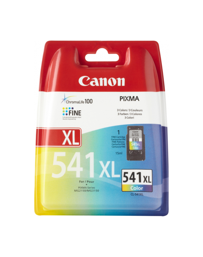 Wkład atramentowy Canon CL541 color XL BLISTER with security | MG2150/MG3150 główny