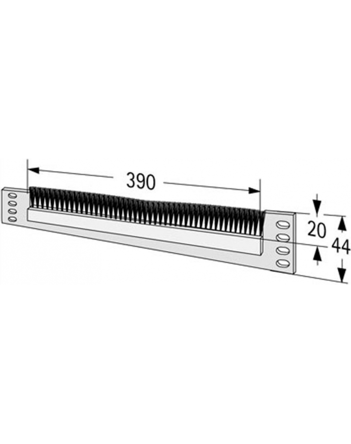 APRAnet Panel szczotkowy 19''  RAL 7035 główny