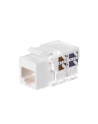 Netrack moduł Keystone Jack 1xRJ45 8p8c UTP Cat5e LSA z zaciskiem, biały - nr 9