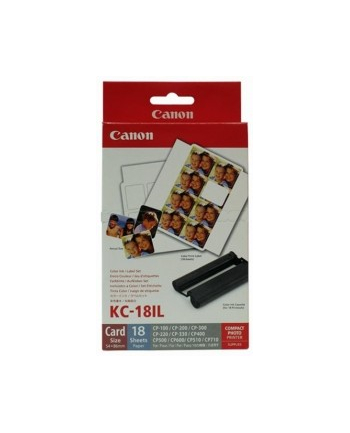 Papier + tusz Canon KC18IL Ink Label Set | 22x17.3mm | 18ark | CP100/220/330
