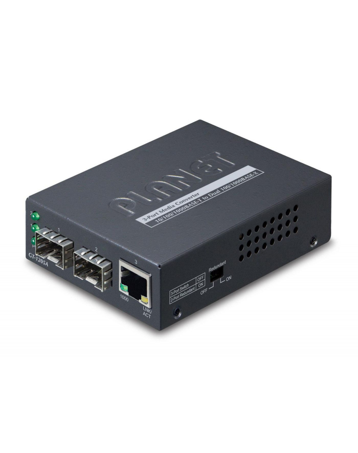 PLANET GT-1205A Konwerter Gigabit (2x SFP 1x RJ-45) główny