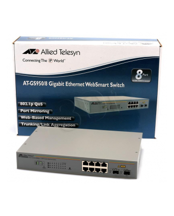 Allied Telesis WebSmart (AT-GS950/8) 8x10/100/1000Mbps  2xSFP combo