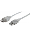 MANHATTAN Kabel USB 2.0 A-A przedłużacz 4.5m (srebrny)<br>[340502] - nr 11