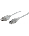 MANHATTAN Kabel USB 2.0 A-A przedłużacz 4.5m (srebrny)<br>[340502] - nr 5