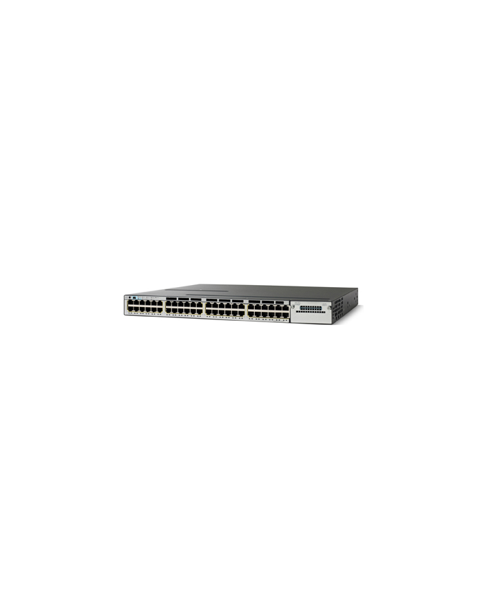 Cisco Catalyst 3750X 48 Port 10/100/1000 PoE+, 1100W AC PS, IP Base główny