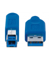 MANHATTAN Kabel USB 3.0 A-B długość kabla 2m, niebieski<br>[322430] - nr 17