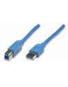 MANHATTAN Kabel USB 3.0 A-B długość kabla 2m, niebieski<br>[322430] - nr 8